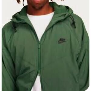 ✅Nike Sportswear Windrunner Winter Hooded Jacket Green SZ S Men's FB8618-323